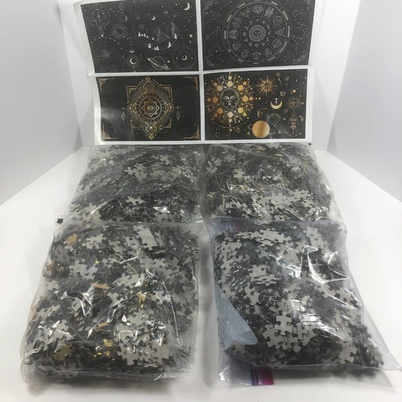 Professor Puzzle Astrology Jigsaw Puzzles 4x1000 Piece Foiled Ed 3 Sealed Zodiac - Picture 9 of 12